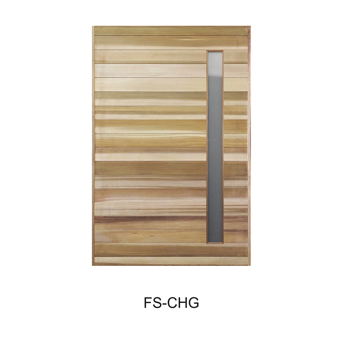 00 Entrance - Full Solid Cedar Cladding Pivot Door