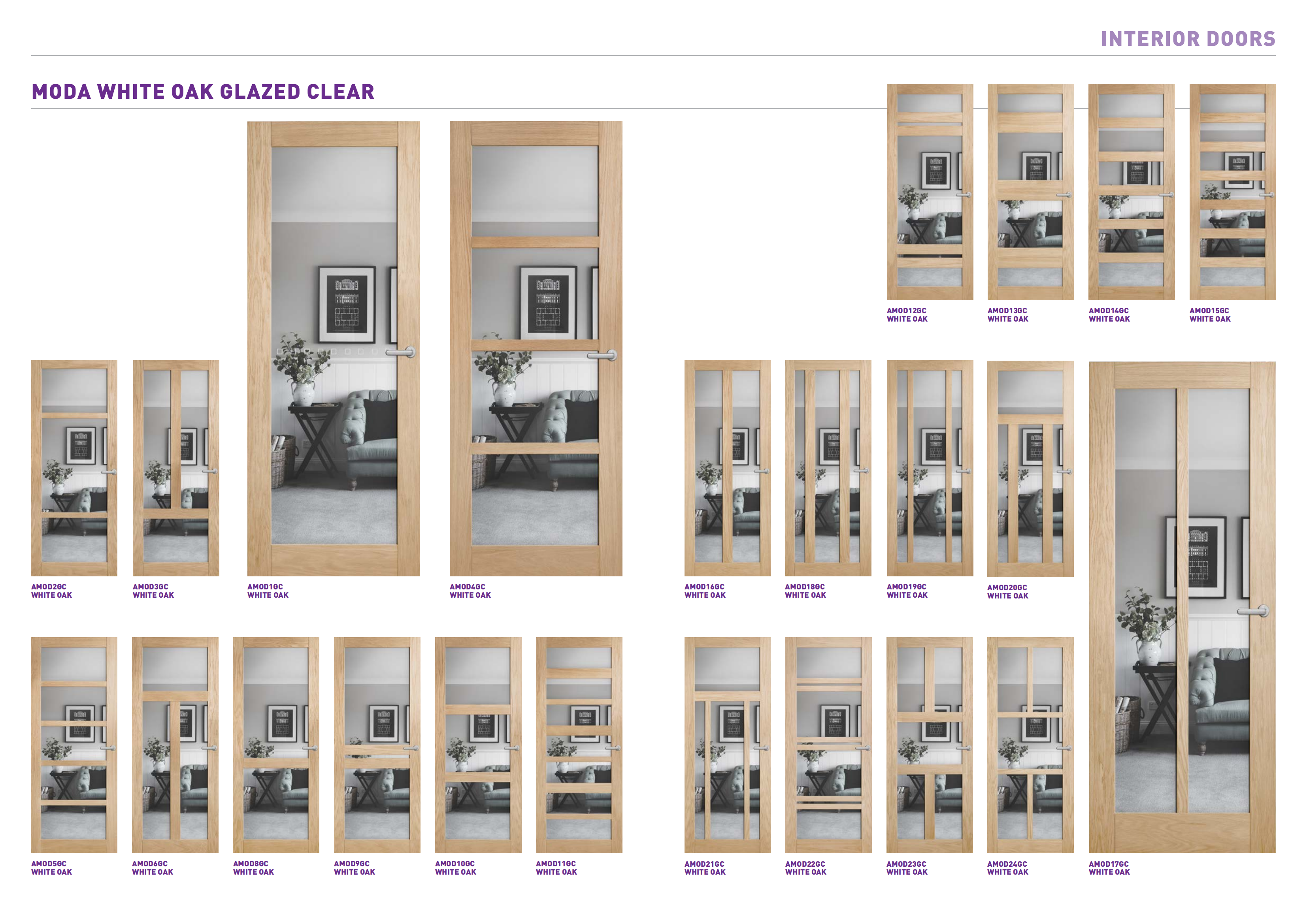 20 Internal - Moda In White Oak Veneer And Glazed With Clear Glass