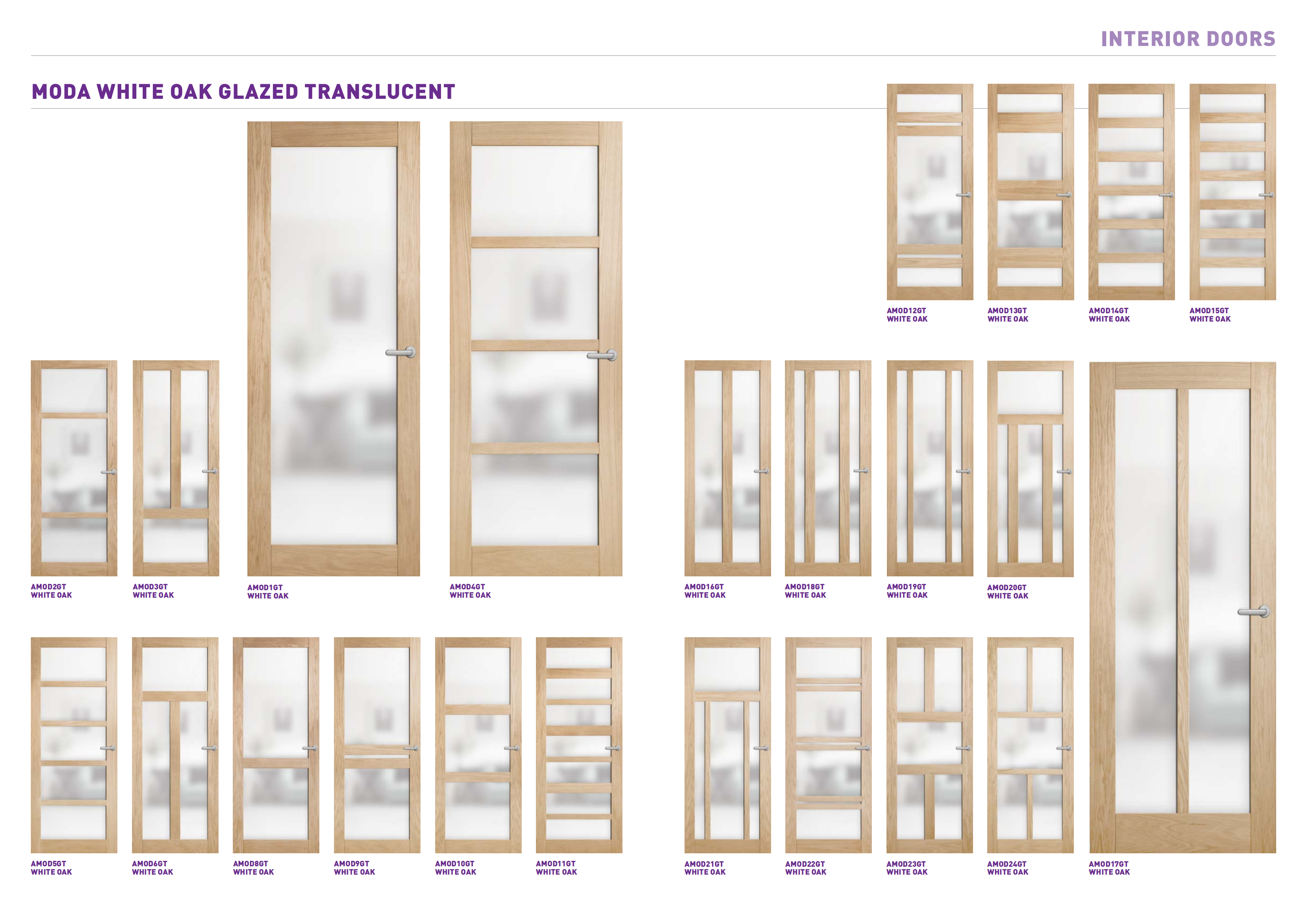 21 Internal - Moda In White Oak Veneer And Glazed With Translucent Glass