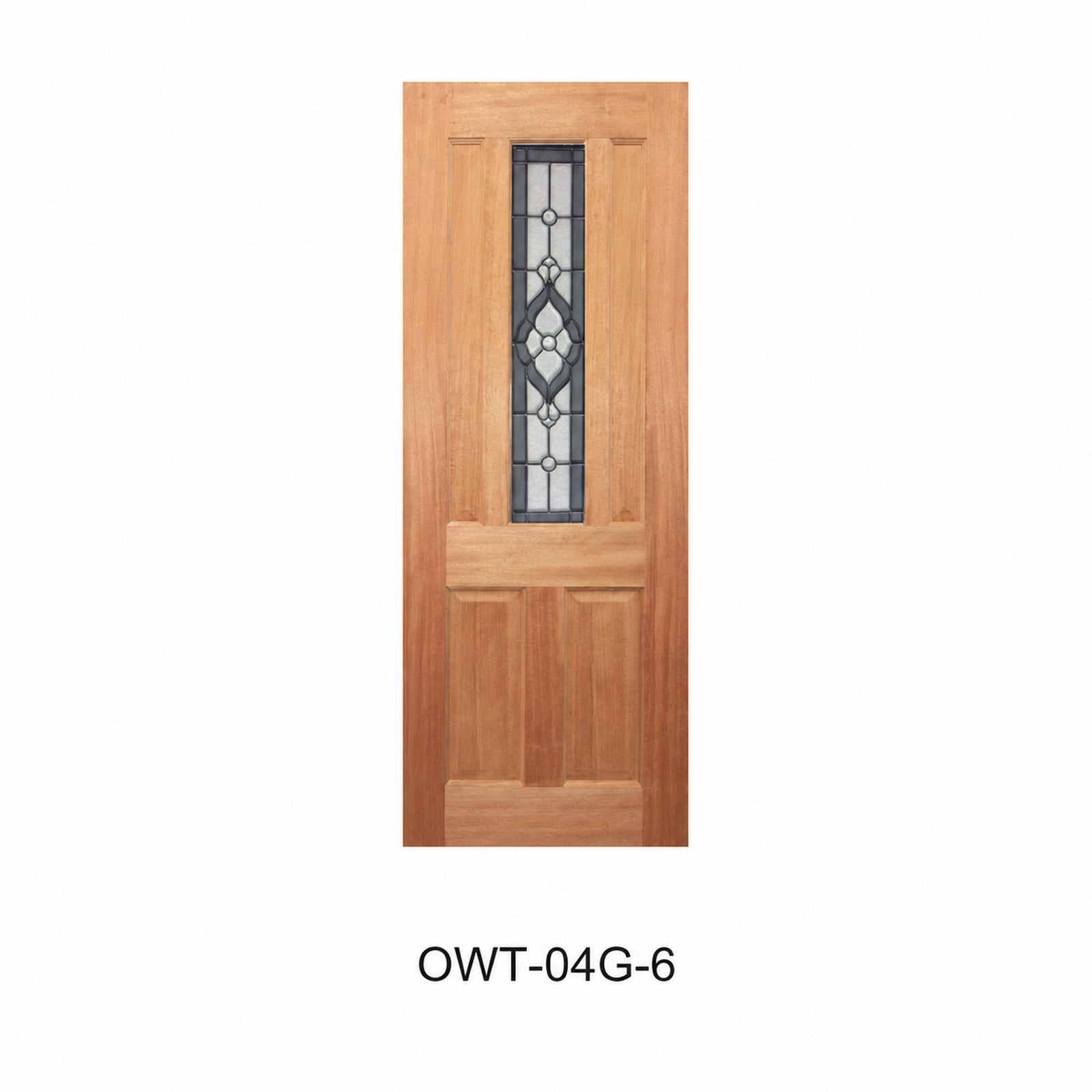 19 Entrance - Classic Glazed Solid Engineered Timber Door with Maple Veneer OWT-04G Series
