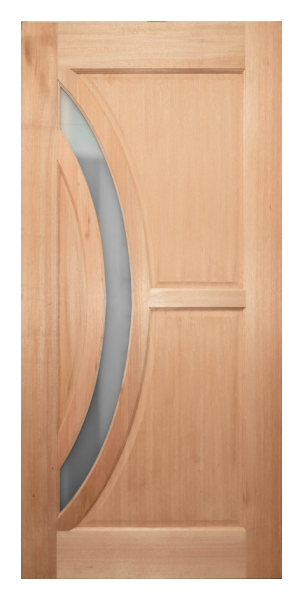 07 Entrance - Classic Glazed Solid Engineered Timber Door With Maple Veneer