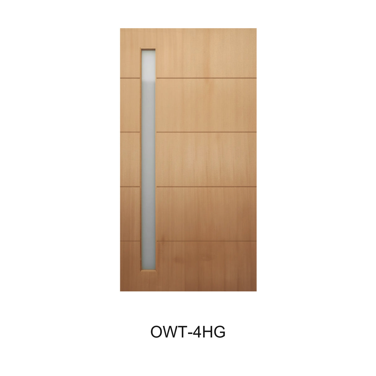 04 Entrance - Solid Engineered Timber Door with Maple Veneer (40mm)