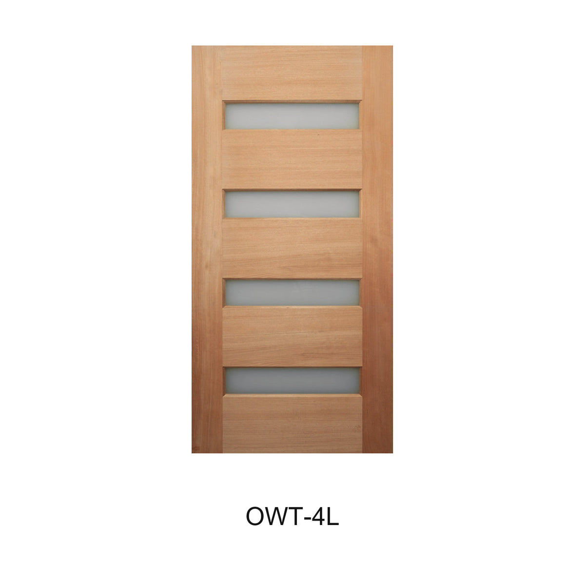 05 Entrance - Modern Glazed Solid Engineered Timber Door (40mm)