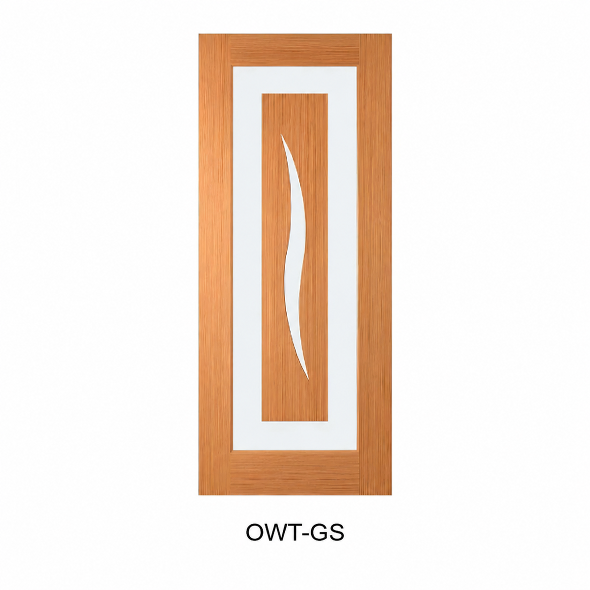 13 Entrance - Classic Curve Design Glazed Solid Engineered Timber Door With Maple Veneer