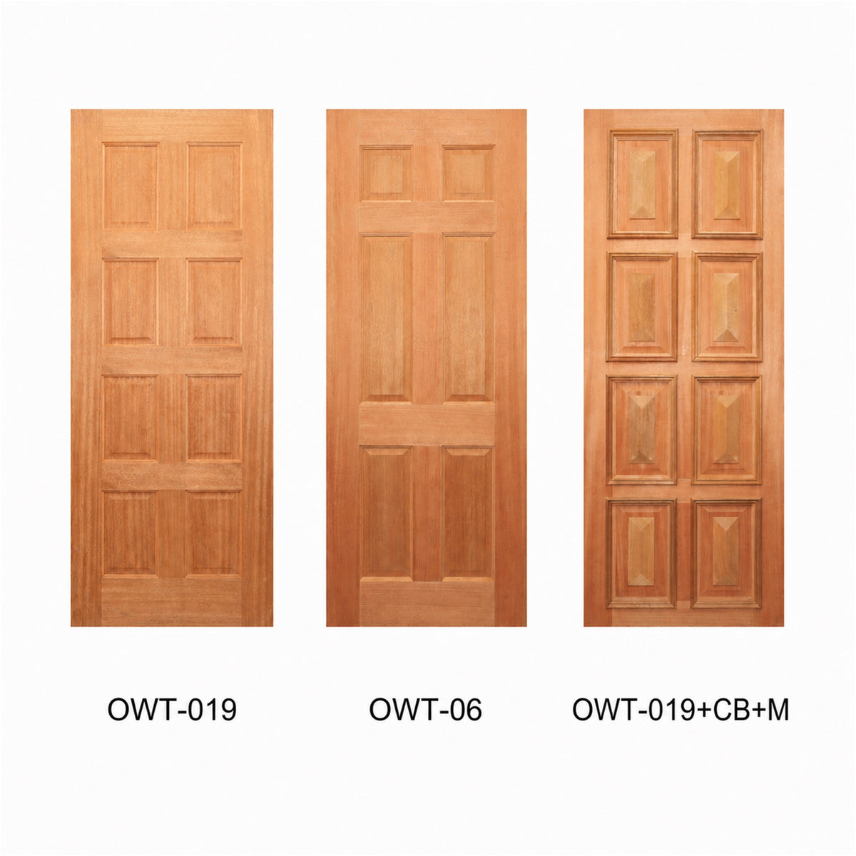 16 Entrance & Internal - Classic Panel Maple Veneer Door Series