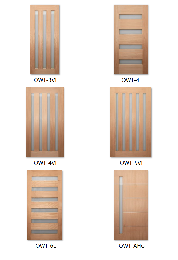 05 Entrance - Modern Glazed Solid engineered Timber Door