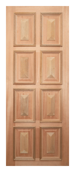 10 Entrance - Cricket Bat & Heavy Moulding Door