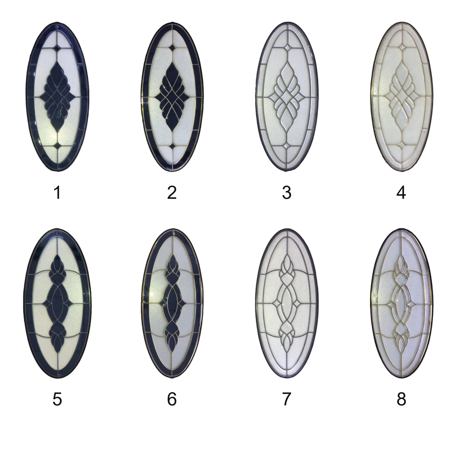 17 Entrance - Decorative Oval Glazed Solid Joinery Door OWT-022G Series