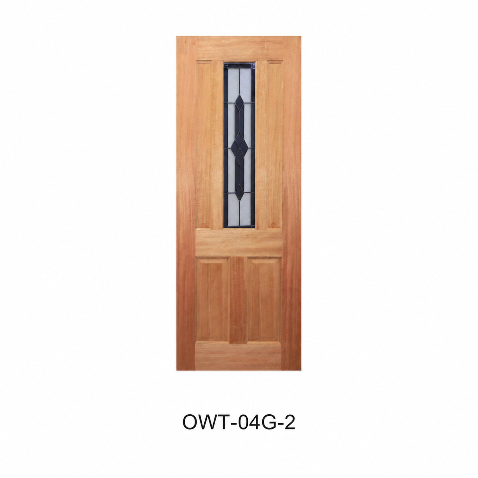 19 Entrance - Classic Glazed Solid Engineered Timber Door with Maple Veneer OWT-04G Series