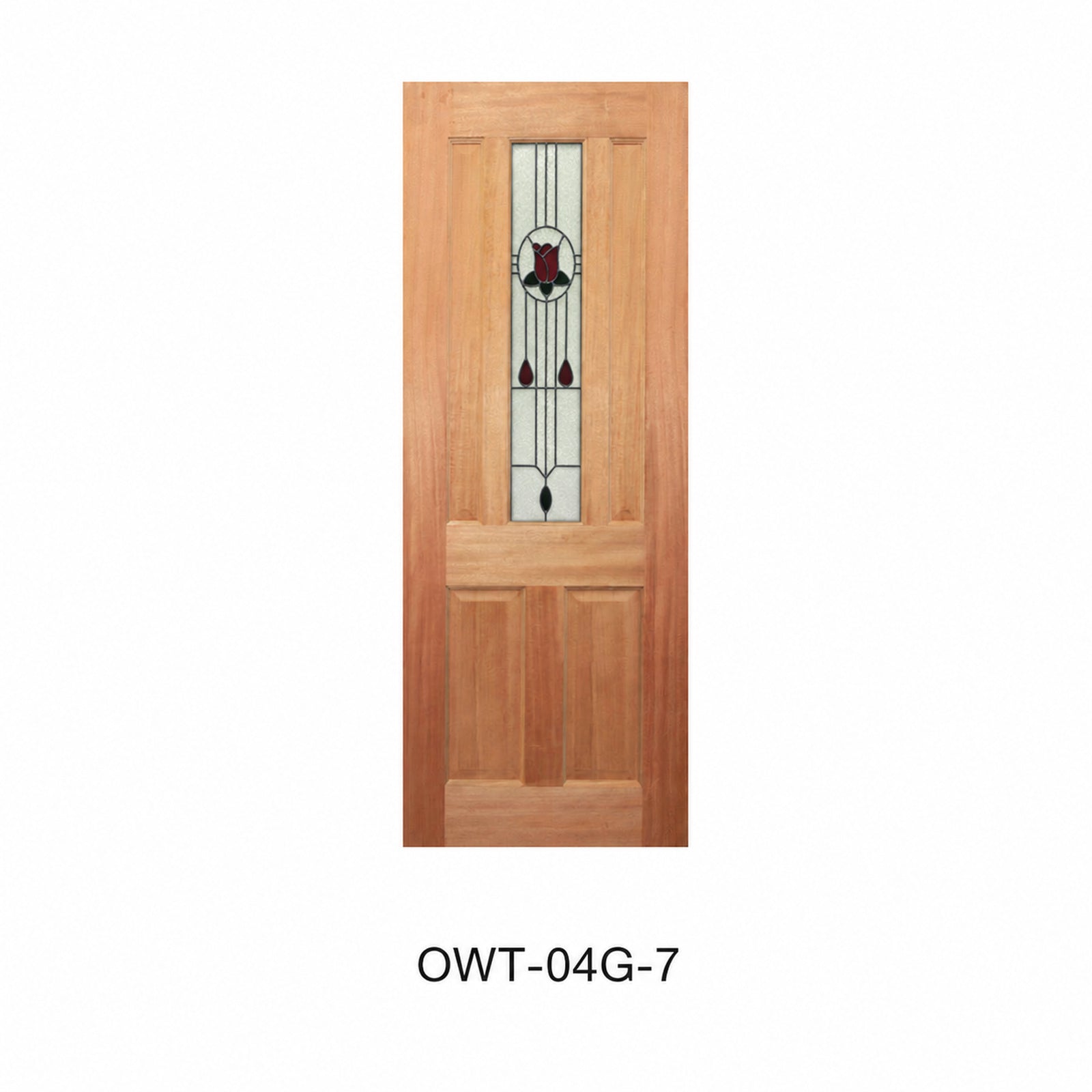 19 Entrance - Classic Glazed Solid Engineered Timber Door with Maple Veneer OWT-04G Series
