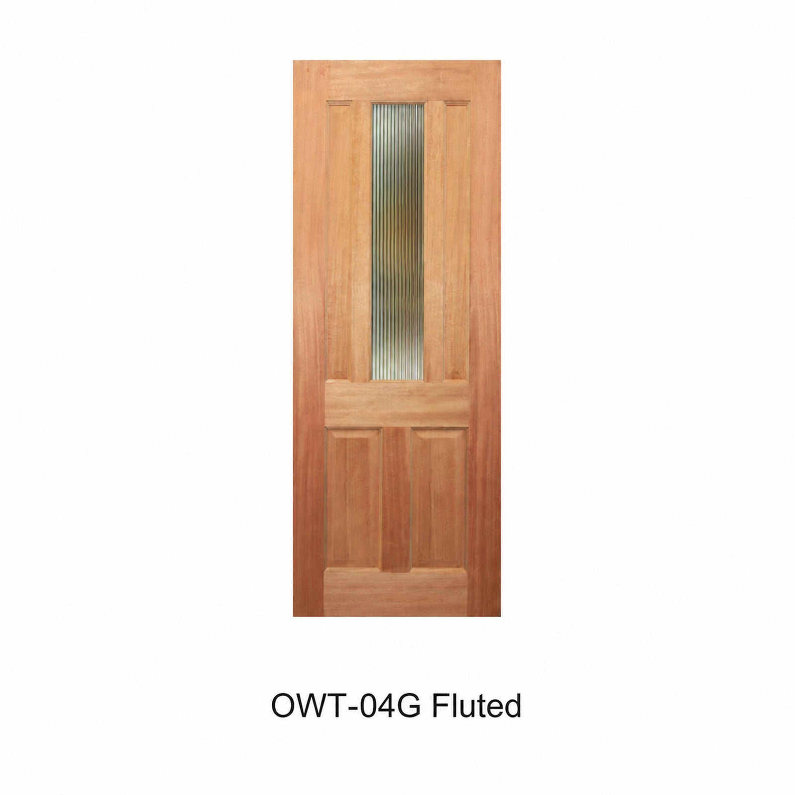 19 Entrance - Classic Glazed Solid Engineered Timber Door with Maple Veneer OWT-04G Series