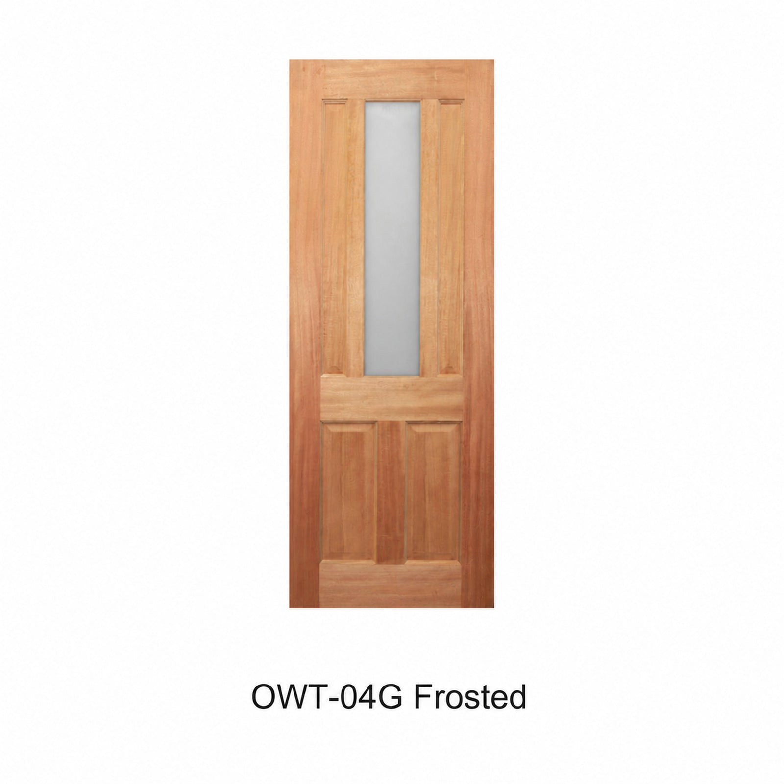 19 Entrance - Classic Glazed Solid Engineered Timber Door with Maple Veneer OWT-04G Series