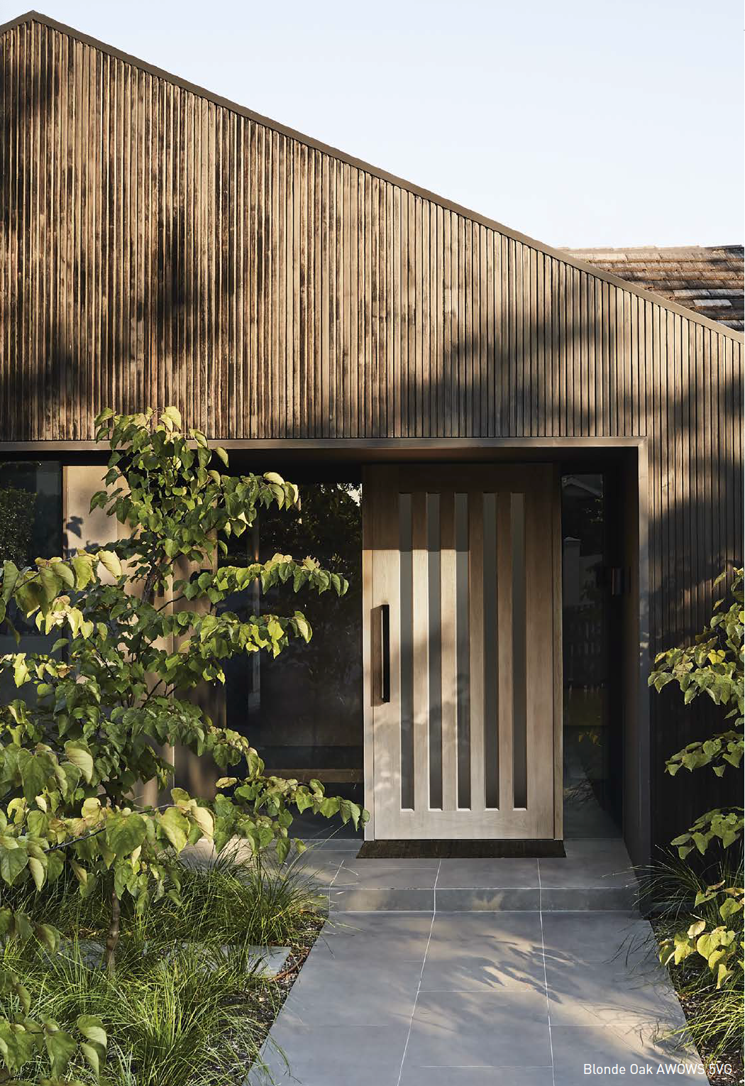 05 Entrance - Modern Glazed Solid engineered Timber Door